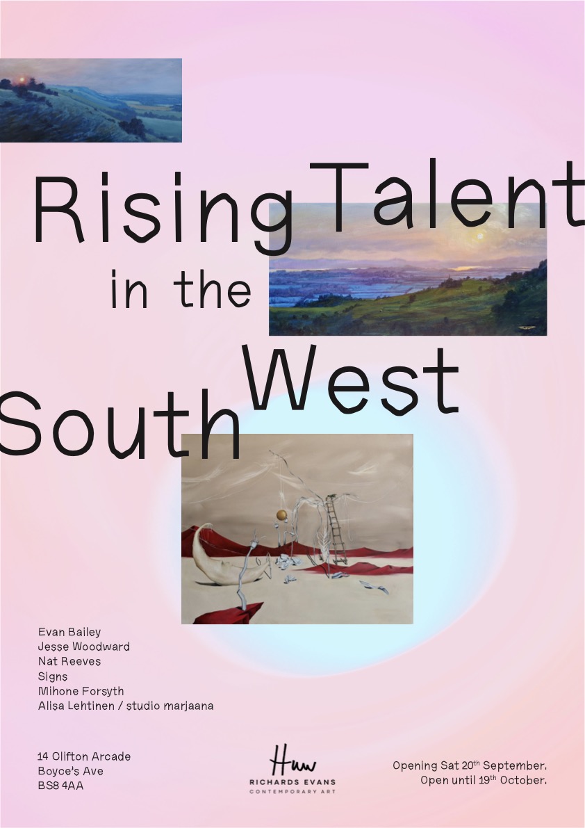 Rising Talent in the South West exhibition poster